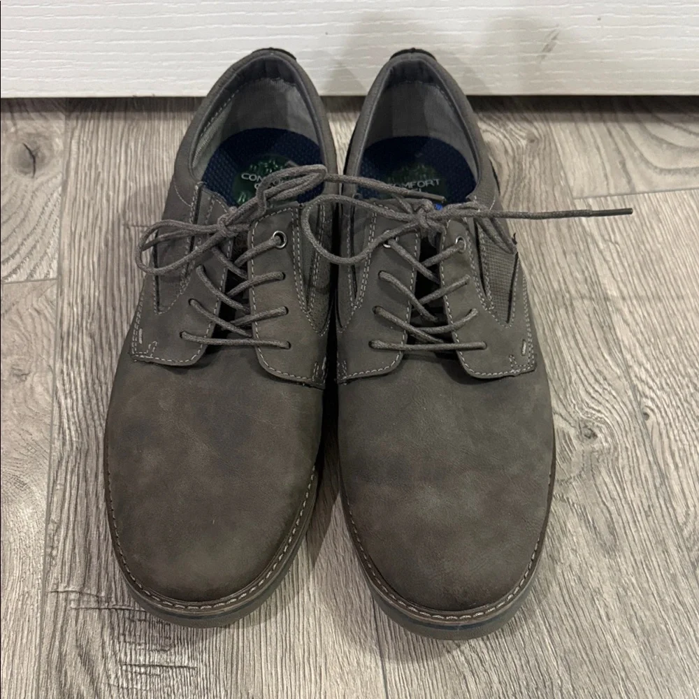 NUNN BUSH‎ Men's Gray Ashton Plain Toe Oxford Size 11